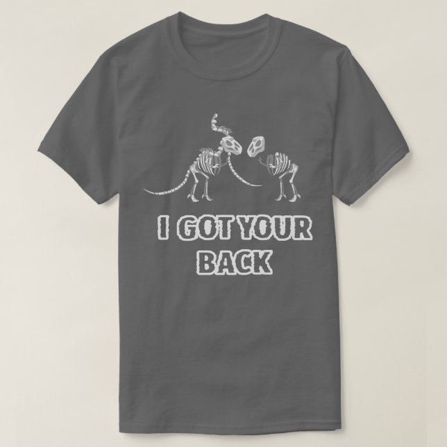 Camiseta Tenho o teu esqueleto de dinossauro, não te preocu (Frente do Design)