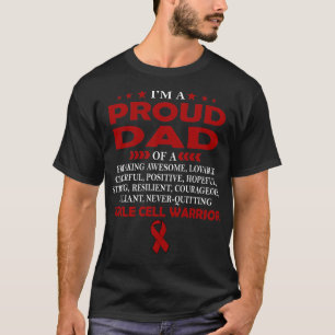 Camiseta Tenho orgulho de pai do guerreiro da CÉLULA SICKL