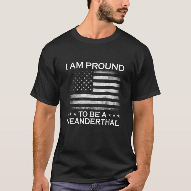 Camiseta Tenho Orgulho De Ser Neandertal (Frente)