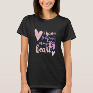 Camiseta Tenho pegadas no meu coração