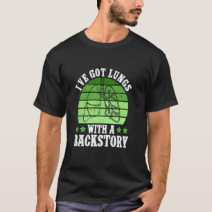Camiseta Tenho Pulmões Com Uma História - Transplante de Pu