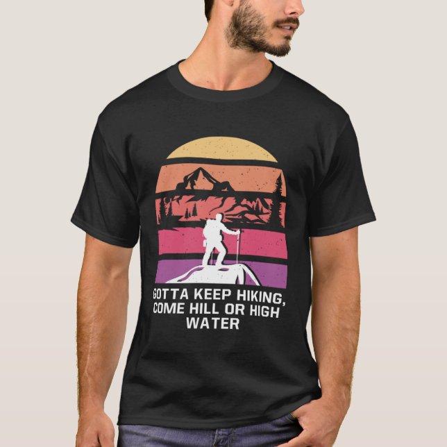 Camiseta Tenho que continuar caminhando com o Hiker Inspira (Frente)
