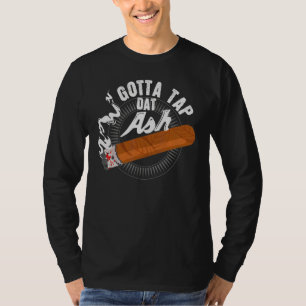 Camiseta Tenho que tocar em Design de fumante de cigarro de