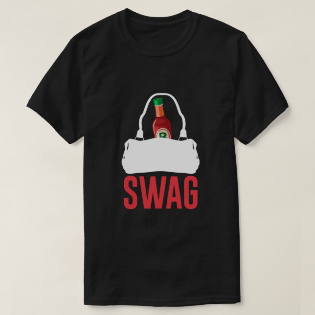 Camiseta TENHO SAUDÃO QUENTE NO MEU SACO, SWAG Essential (Frente do Design)