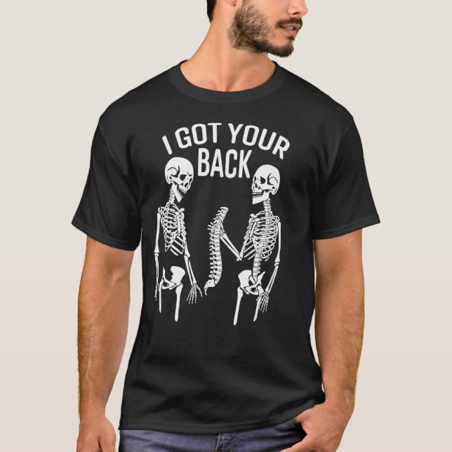 Camiseta Tenho Seu Esqueleto De Halloween Sarcástico (Frente)