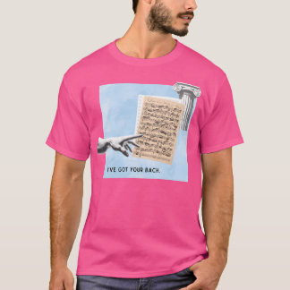 Camiseta Tenho Sua Mão De Bach E Música De Folha.