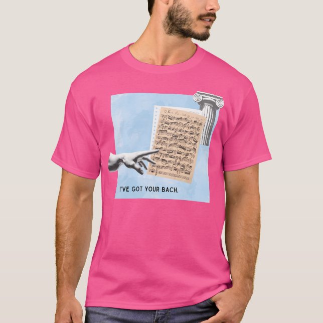 Camiseta Tenho Sua Mão De Bach E Música De Folha. (Frente)