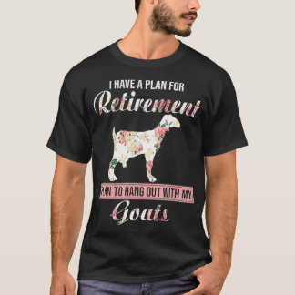 Camiseta Tenho Um Plano De Retirada De Cabra Floral