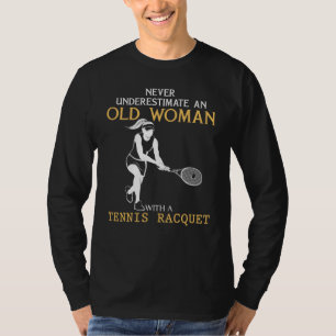 Camiseta Tênis Ace Granny - Nunca Subestime Seu Tribunal