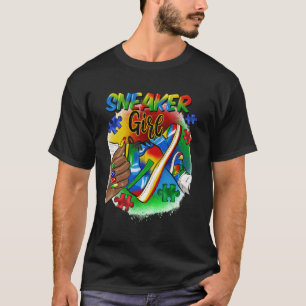 Camiseta Tênis Afro Mulher Menina Dia Mundial de Conscienti