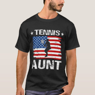 Camiseta Tênis AUNT USA Flag Dia de os pais
