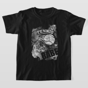 Camiseta Tênis Babe, Tênis de Grunge Negro