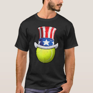Camiseta Tênis Ball 4 de julho Tio Sam Crianças Meninos Ame