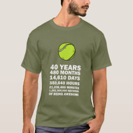 Camiseta Tênis Ball aniversário de 40 anos para player