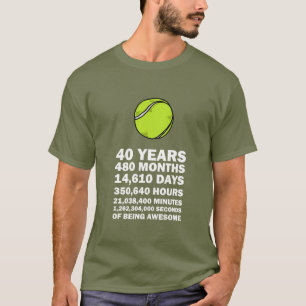 Camiseta Tênis Ball aniversário de 40 anos para player
