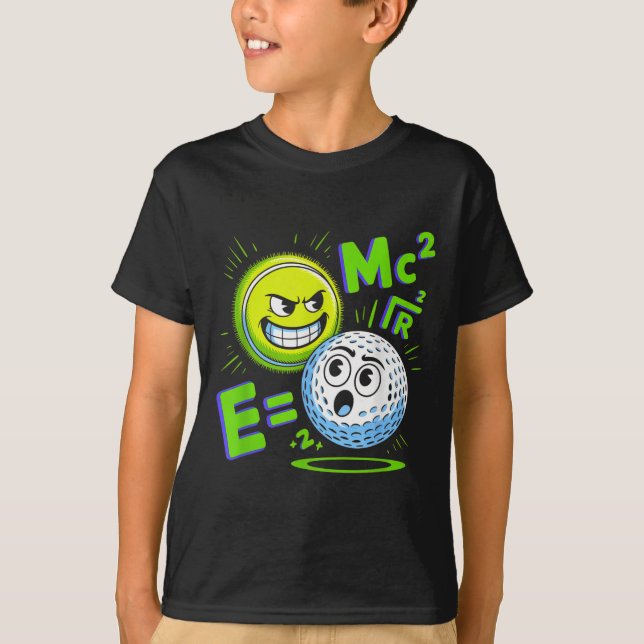 Camiseta Tênis Ball E Golf Ball Duo Math (Frente)