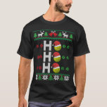 Camiseta Tênis Ball Ho Ho Santa Hat Tênis Ugly Christm<br><div class="desc">Tênis Ball Ho Ho Santa Hat Tênis de Natal Feio</div>
