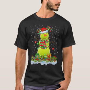 Camiseta Tênis Ball Snowman Xmas Lights Tênis de Natal
