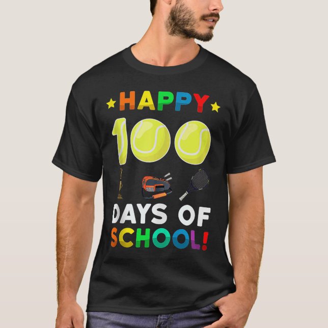 Camiseta Tênis Ball Sport I Kicked 100 Dias de Teac Escolar (Frente)