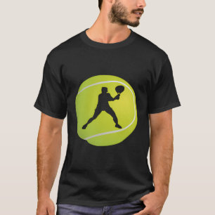 Camiseta Tênis Ball Tênis Player Racket Esporte Tênis Racq