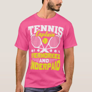 Camiseta Tênis Capitão Chá Tênis Sobretrabalhado E Não Pago