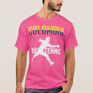 Camiseta Tênis Colômbia Fans Jersey Colombiana Flag P