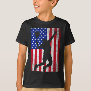 Camiseta Tênis com bandeira americana dos EUA para homens e