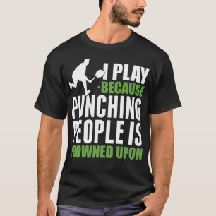 Camiseta Tênis com Tênis a perfurar o Pessoas do treinado