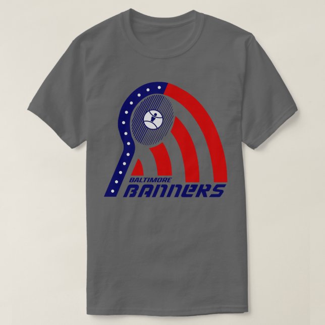 Camiseta Tênis da Equipe de Banners de Balitmore do Defunct (Frente do Design)