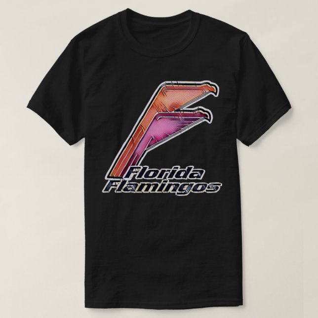 Camiseta Tênis da Equipe Flamingos da Flórida (Frente do Design)