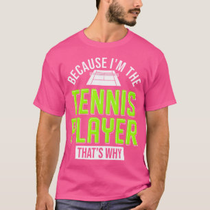 Camiseta Tênis da esfera do tênis do jogador