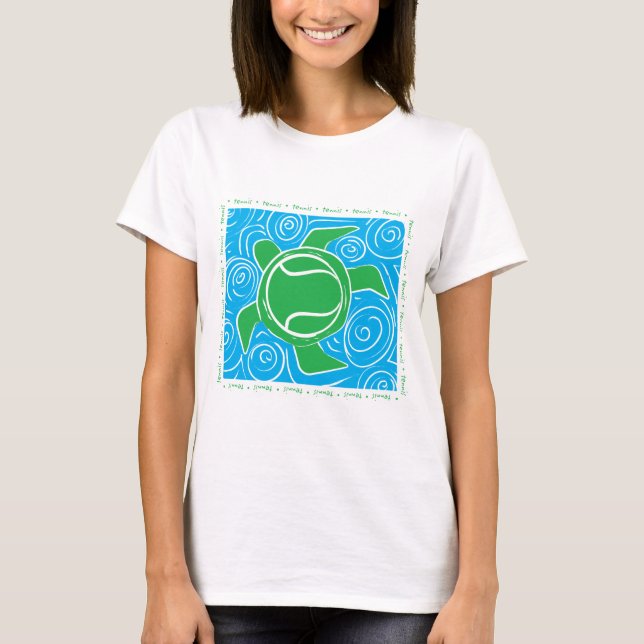 Camiseta Tênis da praia da tartaruga (Frente)