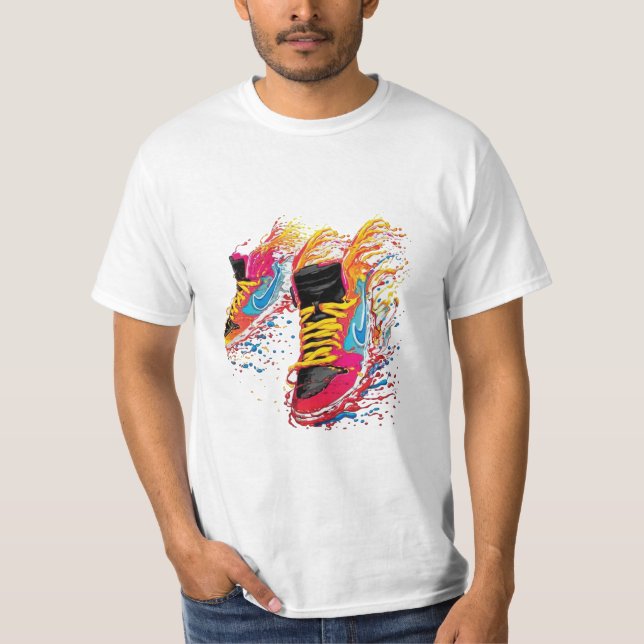 Camiseta Tênis de abertura: Camisa-T vibrante (Frente)