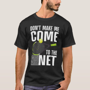 Camiseta Tênis De Arte Engraçada Para Mulheres Jogador De T