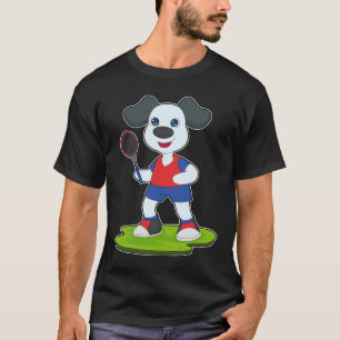 Camiseta Tênis de Cachorro Raquete de Ténis Esportes