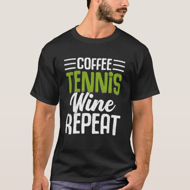 Camiseta Tênis de Café Vinho Repetindo Jogador Esportivo Gr (Frente)