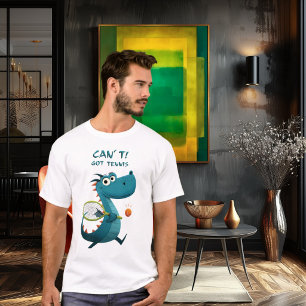 Camiseta Tênis de Dragão Engraçado Não Posso. Tenho Tênis