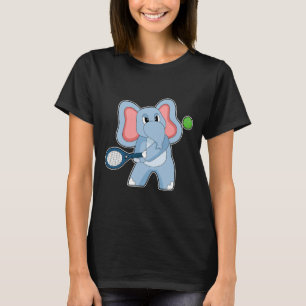 Camiseta Tênis de Elefante Raquete de Tênis Esportes