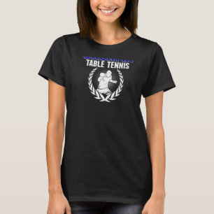 Camiseta Ténis de Mesa Croata Adepto de Ping Pong Croata