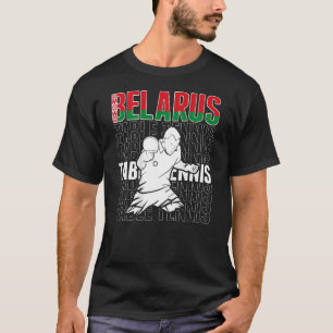 Camiseta Tênis de Mesa da Bielorrússia - Apoio ao Ping Pong
