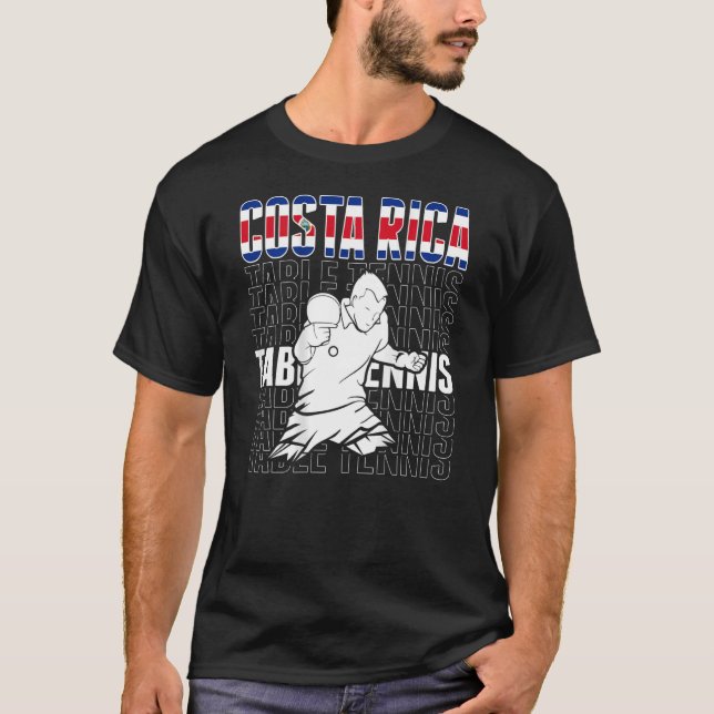 Camiseta Tênis de Mesa da Costa Rica (Frente)