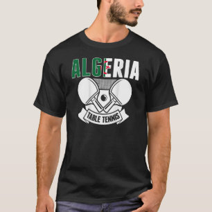 Camiseta Tênis de Mesa de de Argélia Suporte a Ping Pong na