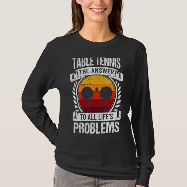 Camiseta Tênis de mesa de  Ping Pong Master Racket Sport P (Frente)
