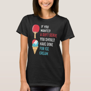 Camiseta Tênis de Mesa de rotação traseira do Sorvete de