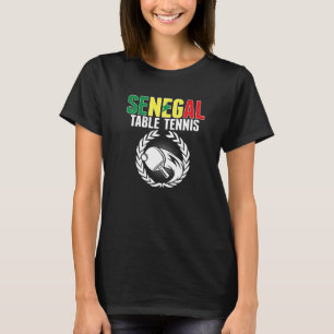 Camiseta Tênis de Mesa do Senegal Suporte ao Ping Pong Sen