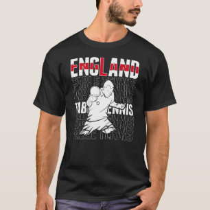Camiseta Tênis de Mesa Inglaterra suporta Ping Pong T inglê
