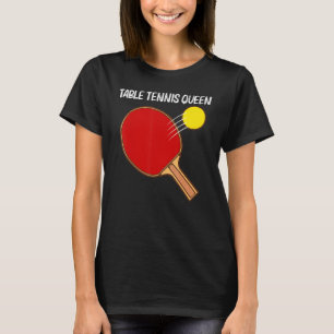 Camiseta Tênis De Mesa legal Para Mulheres Meninas Ping Pon