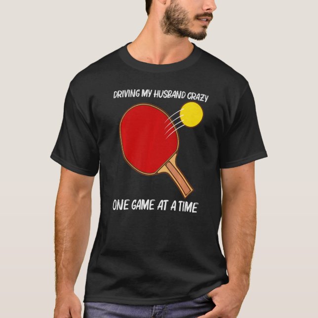 Camiseta Tênis De Mesa legal Para Mulheres Meninas Ping Pon (Frente)