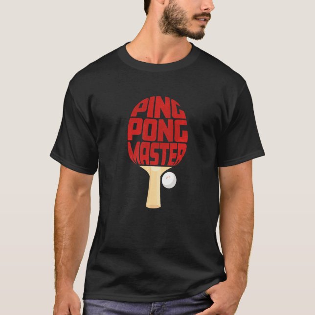 Camiseta Tênis de Mesa mestre do pino (Frente)