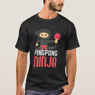 Camiseta Tênis de Mesa Ninja de Ping Funny